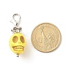 Skull Synthetic Howlite Pendant Decorations X1-HJEW-JM00620-3