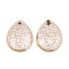 Dyed Synthetic Turquoise Teardrop Pendants TURQ-T004-28-1
