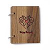 6 Inch Wooden Loose-leaf Scrapbooking Photo Album DIY-A036-01B-1