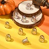 10Pcs Transparent Acrylic Bead Caps TACR-YW0003-23A-4
