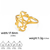 Hollow Out Heart 304 Stainless Steel Finger Rings FS-WGC4FA2-07-1