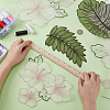 5Pcs Organza Flower & Leaf DIY-WH0622-250-3