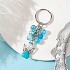 Synthetic Turquoise Keychains KEYC-JKC00740-2