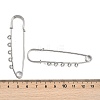 304 Stainless Steel Safety Pins Brooch Findings STAS-K252-05C-P-3