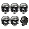6Pcs Skull Alloy Lapel Pin Backs for Backpack Clothes JEWB-PH0001-37-1
