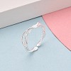 925 Sterling Silver Open Cuff Rings for Women STER-N016-150S-1