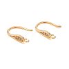 Brass Micro Pave Cubic Zirconia Earring Hooks KK-CBA8EB2-10G-1