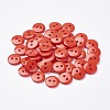 2-Hole Flat Round Resin Sewing Buttons for Costume Design LS-BUTT-E119-34L-08-1