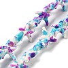 Synthetic Turquoise Dyed Beads Strands G-P507-04E-1