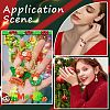 48Pcs 12 Styles Christmas Theme Opaque Resin Pendants RESI-SC0005-66-5