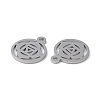 Non-Tarnish Chakra 304 Stainless Steel Charms STAS-F300-04P-2