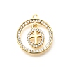 Brass Micro Pave Cubic Zirconia Pendants KK-G519-07G-04-1