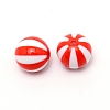 Opaque Acrylic Beads SACR-WH0002-12A-1