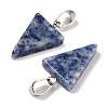 Natural Blue Spot Jasper Pendants G-B127-04P-04-2