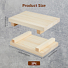 Wooden Jewelry Display Pedestals ODIS-WH0030-154A-2