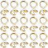 Brass Twister Clasps KK-BBC0025-17A-G-1
