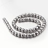Electroplate Non-magnetic Synthetic Hematite Bead Strands G-F300-43-01-2