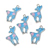 Alloy Enamel Pendants ENAM-P037-2-1