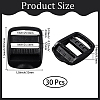 30Pcs Plastic Ladder Lock Slider Buckles KY-CY0001-23A-2