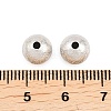 Brass Textured Beads KK-R012-8mm-P-2