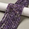 Natural Amethyst Beads Strands G-P575-B38-4x2mm-1