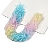 Transparent Painted Glass Beads Strands LS-DGLA-A034-T1mm-A21-1