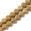 Synthetic Yellow Goldstone Beads Strands G-I372-A11-01-1