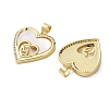 Brass Micro Pave Cubic Zirconia Pendants KK-U070-04E-G-2