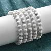 Natural Howlite Beaded Stretch Bracelets BJEW-Q692-42-8mm-3