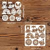 Large Plastic Reusable Drawing Painting Stencils Templates DIY-WH0172-812-2