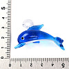 Handmade Silver Foil Lampwork Pendants LAMP-T023-15B-3