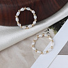 Natural Freshwater Pearl Rice Beaded Stretch Rings FS-WG04E98-01-2