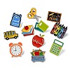 16Pcs 16 Styles Back To School Theme Enamel Pin JEWB-CJ0003-60-8