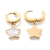 304 Stainless Steel Huggie Hoop Earrings EJEW-O098-11G-2