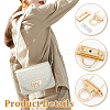 6Pcs 3 Colors Zinc Alloy Bag Twist Lock Accessories AJEW-UN0001-77-5