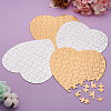 4 Sets 2 Color Paper Heat Press Thermal Transfer Crafts Puzzle DIY-TA0003-57-12