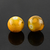 Spray Painted Glass Beads Strands X-GLAD-S075-4mm-36-1