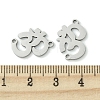 Non-Tarnish 201 Stainless Steel Connector Charms STAS-U003-04P-3