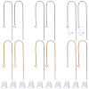 32Pcs 2 Colors Brass Stud Earring Findings KK-BBC0026-02-7