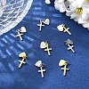8Pcs 2 Colors Rack Plating Brass Pendants KK-YW0003-70-4