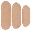 Olycraft 3Pcs 3 Styles Oval MDF Wood Pottery Tools DIY-OC0012-11-1