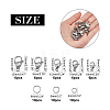 SUPERFINDINGS 30Pcs 3 Style 304 Stainless Steel Jump Rings and 30Pcs 5 Style 316 Stainless Steel Lobster Claw Clasps STAS-FH0001-37-4