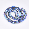 Electroplate Glass Beads Strands EGLA-S176-07B-B01-2