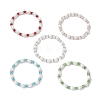 Pearlized Glass Pearl Round Beads Stretch Bracelets for Women BJEW-JB12740-2