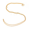 Brass Chains Necklaces X-MAK-Q012-05G-2