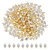 200Pcs Brass Pave Clear Cubic Zirconia Connector Charms KK-FH0007-70KCG-1