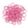 100Pcs Baking Paint Zinc Alloy Open Jump Rings FIND-WH0032-85B-10-1