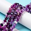 Natural Banded Agate/Striped Agate Beads Strands G-E605-A02-01D-2