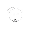 Brass Triple Star Link Chain Anklets for Women FS-WGCAD95-01-4