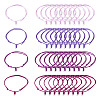 40Pcs 4 Colors Adjustable Nylon Cord Bracelets Making BJEW-TA00673-3